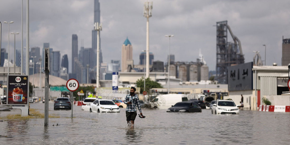 Τα επίπεδα μόλυνσης του νερού μετά τις πλημμύρες στα Ηνωμένα Αραβικά Εμιράτα
