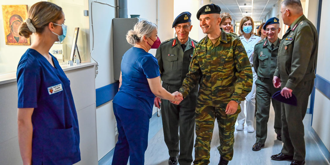 Επίσκεψη αρχηγού ΓΕΣ στο 401 Γενικό Στρατιωτικό Νοσοκομείο Αθηνών